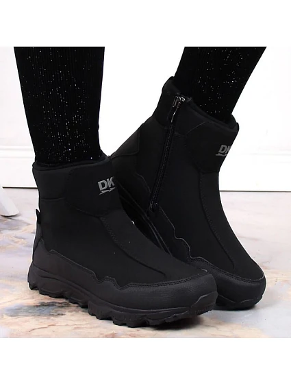 DK Jr model 22317825 nepromokavé zateplené sněhové boty černé - Inny