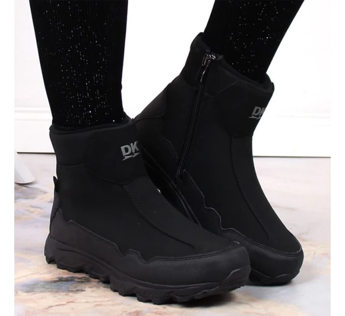 DK Jr model 21787601 nepromokavé zateplené sněhové boty černé - Inny