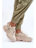 Buty Sportowe Sneakersy GOE MM2N4015 Beżowe
