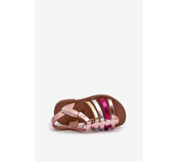 Sandałki Gladiatorki Dziecięce Zapinane Na Rzep Multikolor Radovia
