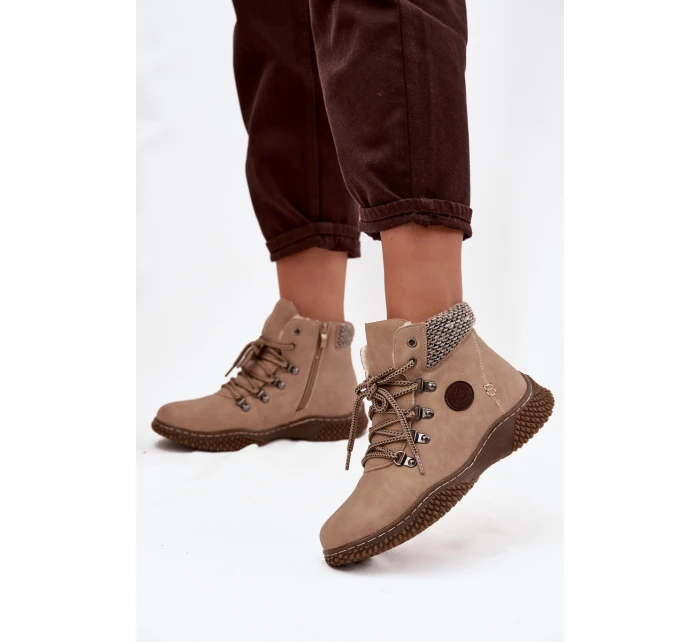 Kotníkové Dámské Béžové model 21714500 - Boto