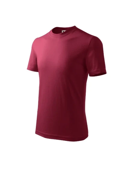 Základné tričko pre deti granátové