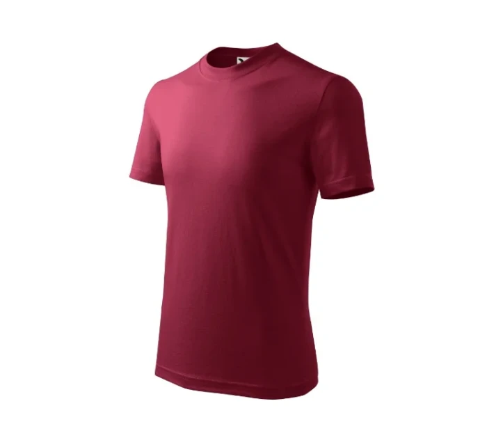 Základné tričko pre deti granátové