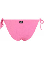 Dámské plavkové kalhotky STRING SIDE TIE BIKINI KW0KW02398 TOZ růžové - Calvin Klein
