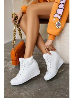 Dámské tenisky na klínku model 20116386 Bílá - Big Star