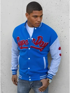 Pánská modrá mikina na zip Dstreet model 21966771 - FashionStreet