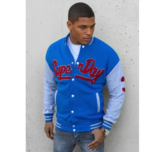 Pánská modrá mikina na zip Dstreet model 21966771 - FashionStreet