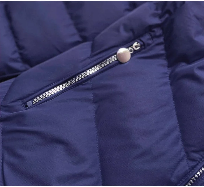 KRÓTKA ZIMOWA KURTKA DAMSKA GRANATOWA model 21244528 - J.STYLE KRÓTKA ZIMOWA KURTKA DAMSKA GRANATOWA model 21244528 - J.STYLE