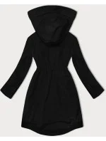 zateplená černá dámská bunda s kapucí model 20930837 - LHD