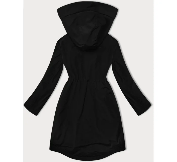 zateplená černá dámská bunda s kapucí model 20930837 - LHD