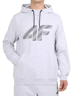 Pánska mikina 4F M2548 cool light grey melange 4FWMM00TSWSM2548 27M pánska