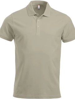 Clique Classic Lincoln S/S Pánske polo tričko z hrubej bavlny 67.8244 svetlo khaki