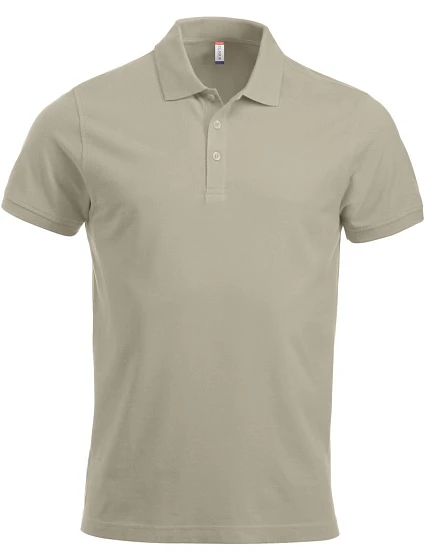 Clique Classic Lincoln S/S Pánske polo tričko z hrubej bavlny 67.8244 svetlo khaki Clique Classic Lincoln S/S Pánske polo tričko z hrubej bavlny 67.8244 svetlo khaki