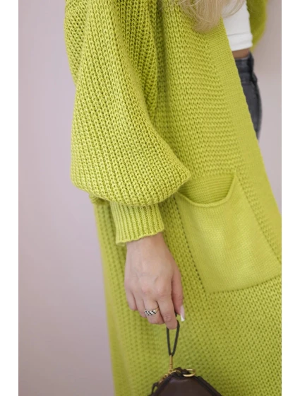Sveter dlhý sveter pistáciový