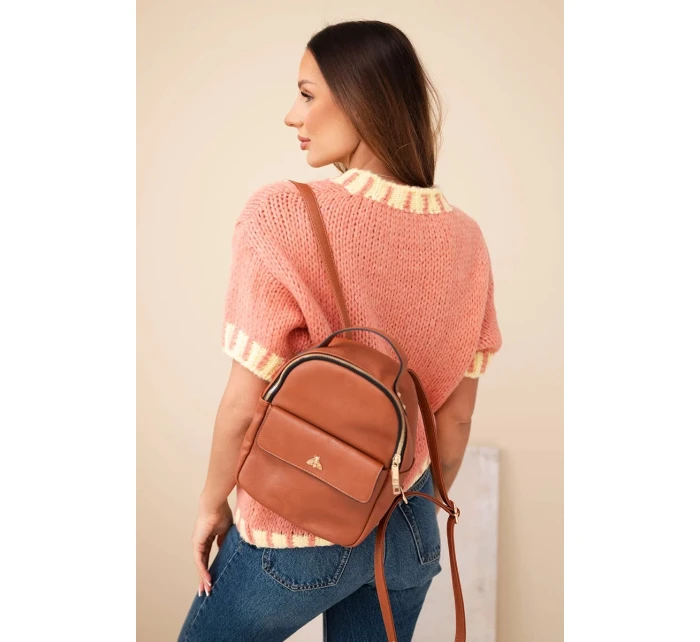 Dámsky sveter s krátkym rukávom a kontrastným červeným lemovaním