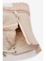 Dívčí kotníkové boty s ouškem s kožešinou LOVE béžové Rosaira Dívčí kotníkové boty s ouškem s kožešinou LOVE béžové Rosaira