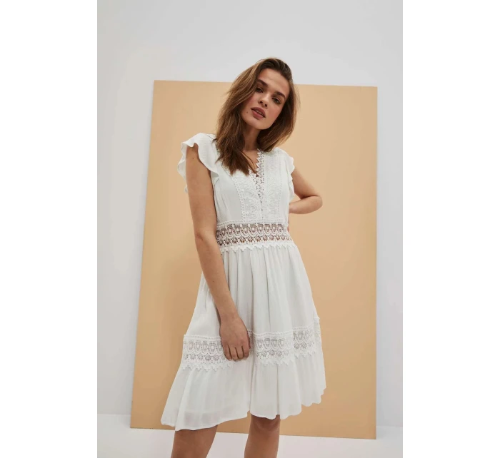 Dámske šaty L-SU-4045 biele - Moodo