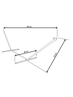 Kovový stojan HAMMOTA RACK 374x91x111 cm