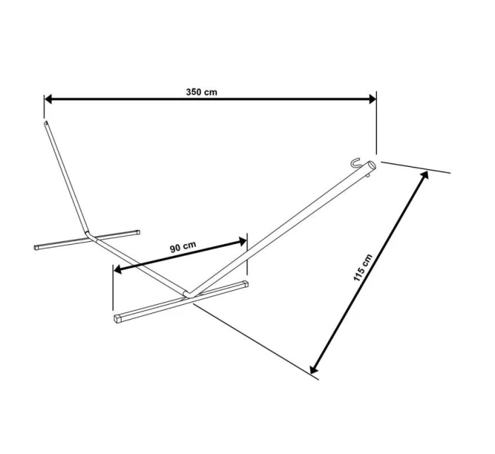 Kovový stojan HAMMOTA RACK 374x91x111 cm