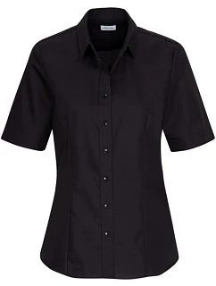 Seidensticker Blouse SSL Blúzka s krátkym rukávom 78.0605 čierna