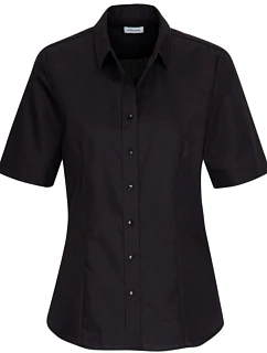Seidensticker Blouse SSL Blúzka s krátkym rukávom 78.0605 čierna