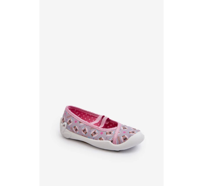Kapcie Baleriny W Pieski Befado 116Y325 Różowe