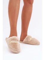 Dámské Pantofle S Medvídkem A  Béžové model 21681739 - Boto