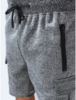 Pánske tmavosivé teplákové šortky FashionStreet SX2230 Pánske tmavosivé teplákové šortky FashionStreet SX2230