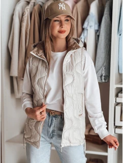 Dámská přechodná prošívaná vesta světle šedá Dstreet model 21987061 - FashionStreet