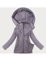 Dámska prešívaná bunda s kapucňou J Style light heather (16M9238-35)