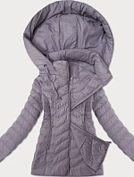 Dámska prešívaná bunda s kapucňou J Style light heather (16M9238-35)