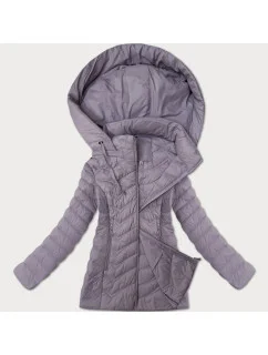 Dámska prešívaná bunda s kapucňou J Style light heather (16M9238-35)