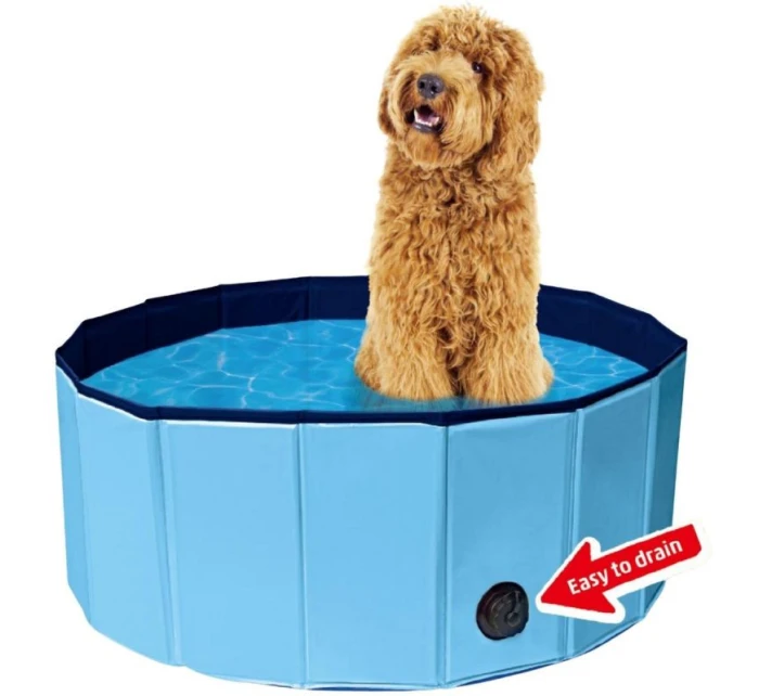 SKLADACÍ ZÁHRADNÝ BAZÉN PRE PSOV 80X30CM MODRÝ MAXXPRO