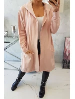 Oversize pláštenka s kapucňou tmavo púdrovo ružová Oversize pláštenka s kapucňou tmavo púdrovo ružová
