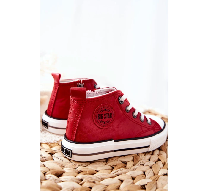 Dětské Tenisky BIG STAR model 21562562 Červené - Big Star Shoes Dětské Tenisky BIG STAR model 21562562 Červené - Big Star Shoes