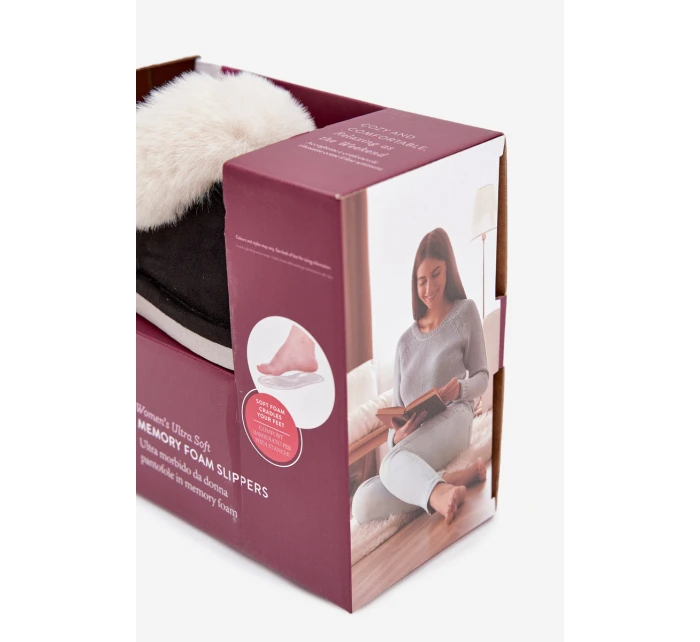 Dámské pantofle s kožíškem Černé Zanelia Dámské pantofle s kožíškem Černé Zanelia