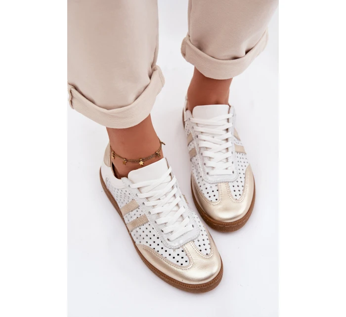 Kožené Síťované Dámské Tenisky model 21935196 - Zazoo