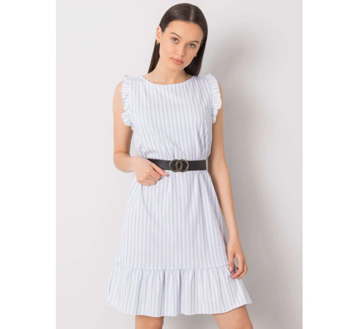 Sukienka DHJ SK jasny niebieski model 21217528 - FPrice Sukienka DHJ SK jasny niebieski model 21217528 - FPrice