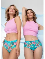 Sea Stars Simple Brasil Maxi nohavičky zelené a červené - Julimex