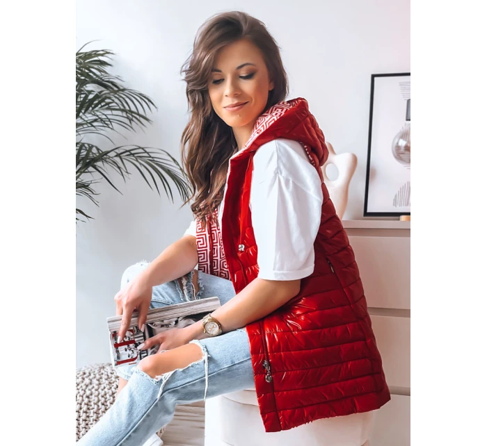 Dámská vesta červená Dstreet model 21968088 - FashionStreet