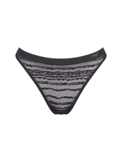 Dámske tangá FREE Evolve String Lace - BLACK - black 0004 - SLOGGI