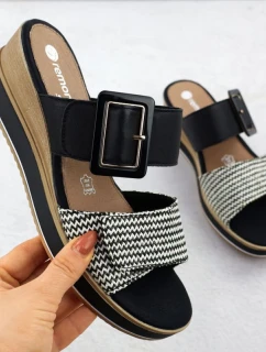 Remonte W D6463-03 RKR786 sandále na platforme s podpätkami