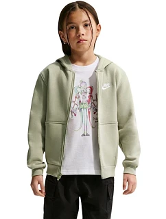 Dětská mikina Nike Sportswear Club Fleece, světle zelená, FD3004 304, velikost XL