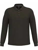 Kariban K 243 Pánske piqué polo s dlhým rukávom 20.K243 tmavá khaki Kariban K 243 Pánske piqué polo s dlhým rukávom 20.K243 tmavá khaki