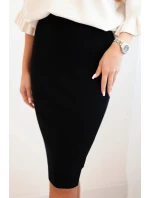 Dámská sukně z  úpletu černá model 21407189 - K-Fashion