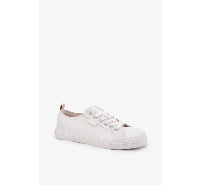 Dámske plátenné tenisky Big Star - biele