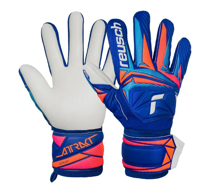 Detské brankárske rukavice Attrakt Grip Junior Blue 5672815-4126