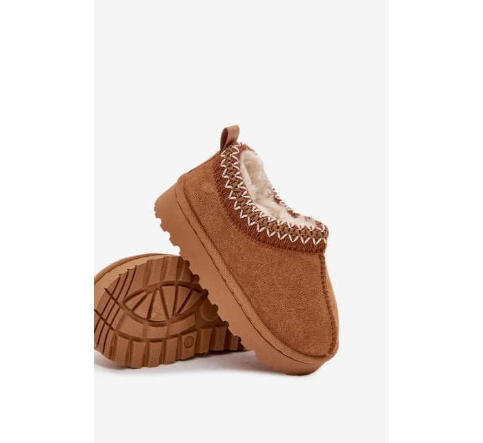 Śniegowce Dziecięce Z Haftem Camel Prina