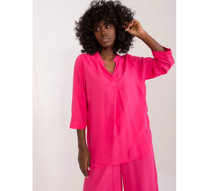 Blúzka D73761M11174A fuchsiová