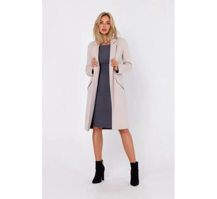 Dámsky kabát M758 Beige - MOE